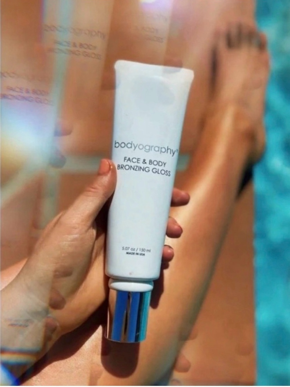 Bodyography Face & Body Bronzing Gloss — White Tube